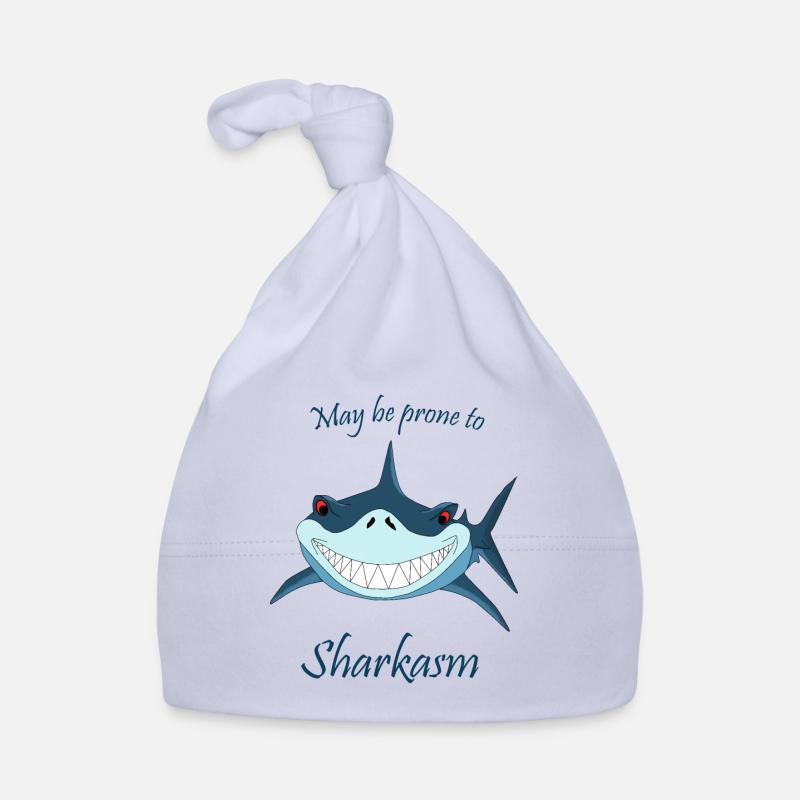 I MAY BE PRONE TO SHARKASM – FUNNY SARCASM SHARK Organic Baby Cap