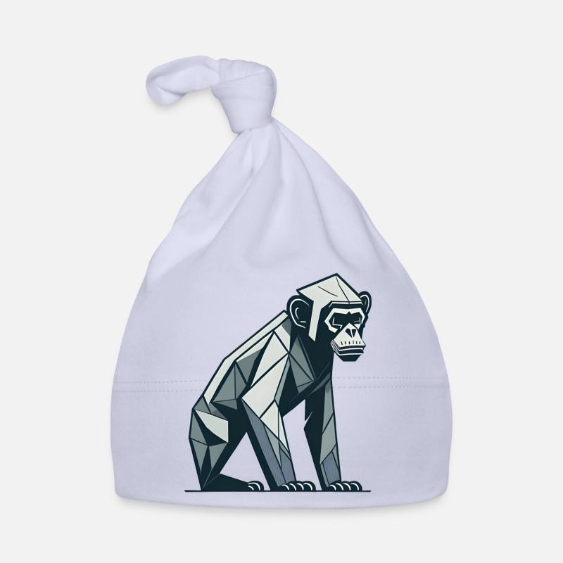 Polygon Monkey Organic Baby Cap