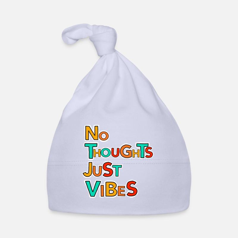 No thoughts, just vibes Baby Bio-Mütze