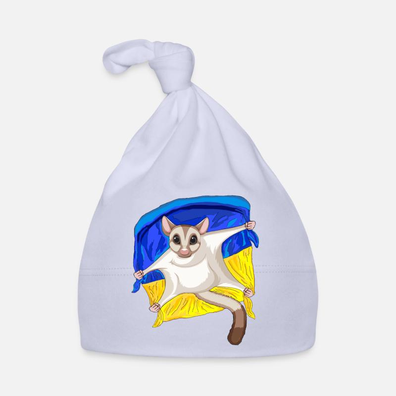 Mignon planeur à sucre avec drapeau ukrainien Bonnet bio Bébé