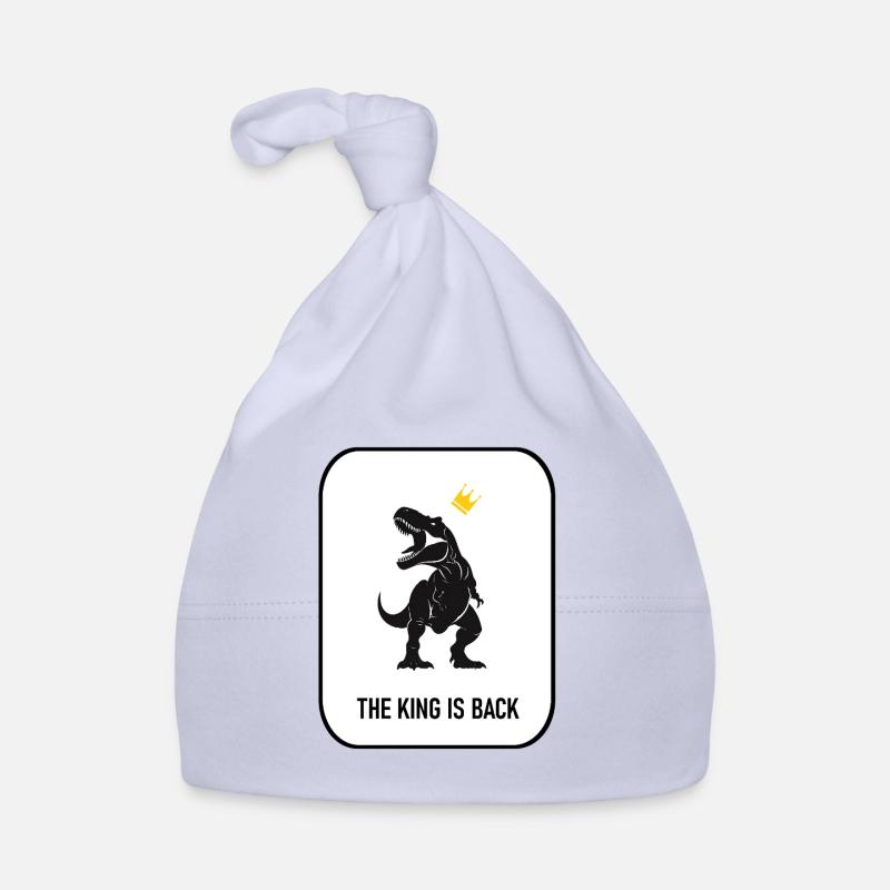T-rex, The King, King, Dinosaur , The king is back Organic Baby Cap