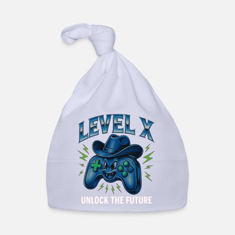 Niveau X : Débloquez l’avenir - Bonnet bio Bébé - ciel