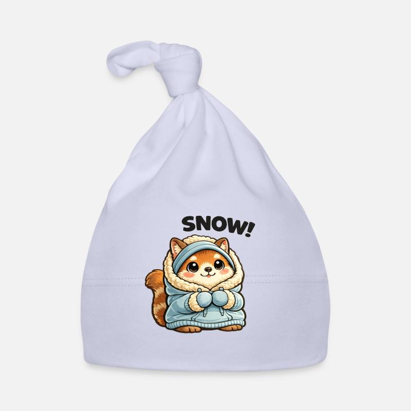 Renard en pull d’hiver Bonnet bio Bébé