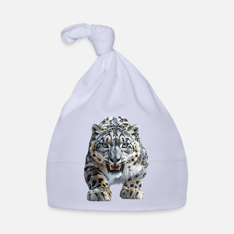 Schneeleopard Baby Bio-Mütze