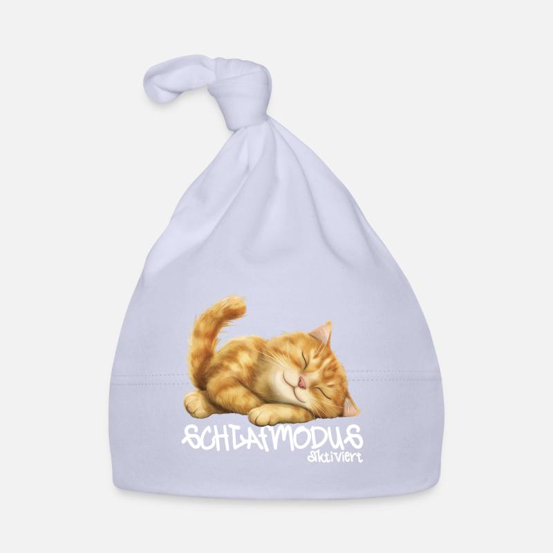 Katze Schlafmodus aktiviert Pyjama Nachtshirt Baby Bio-Mütze