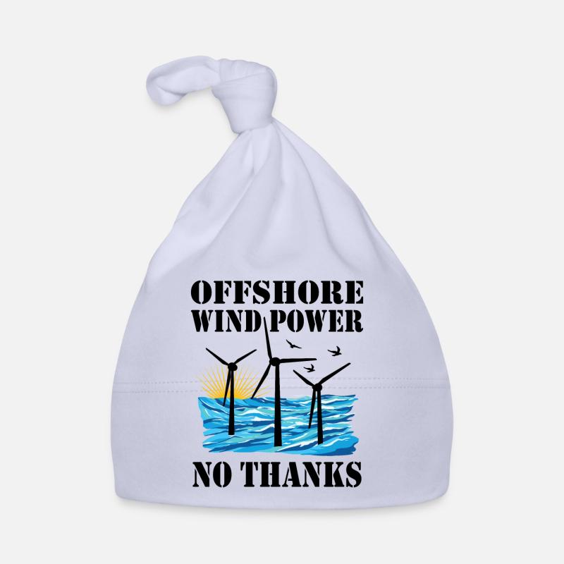 Offshore Wind Power No Thanks Organic Baby Cap