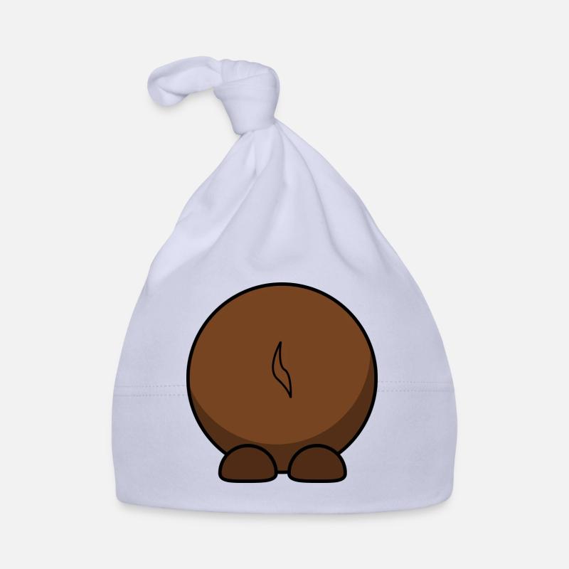 Gnu von hinten. Geschenkidee Baby Bio-Mütze