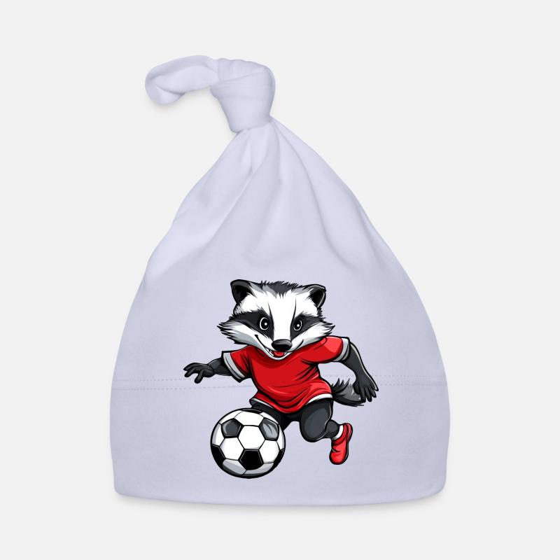 Fussball Dachs rot Baby Bio-Mütze