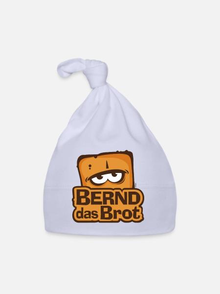 Bernd Das Brot Logo - Baby Bio-Mütze - Sky - Vorne