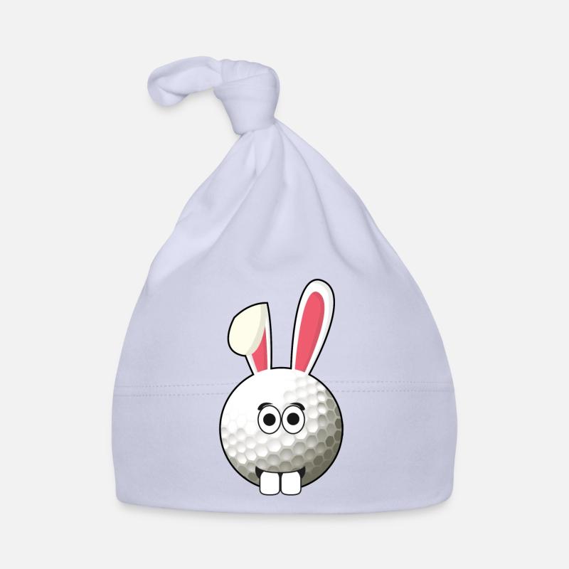 Lapin lapin de golf de golf cadeau de Pâques - Bonnet bio Bébé - ciel