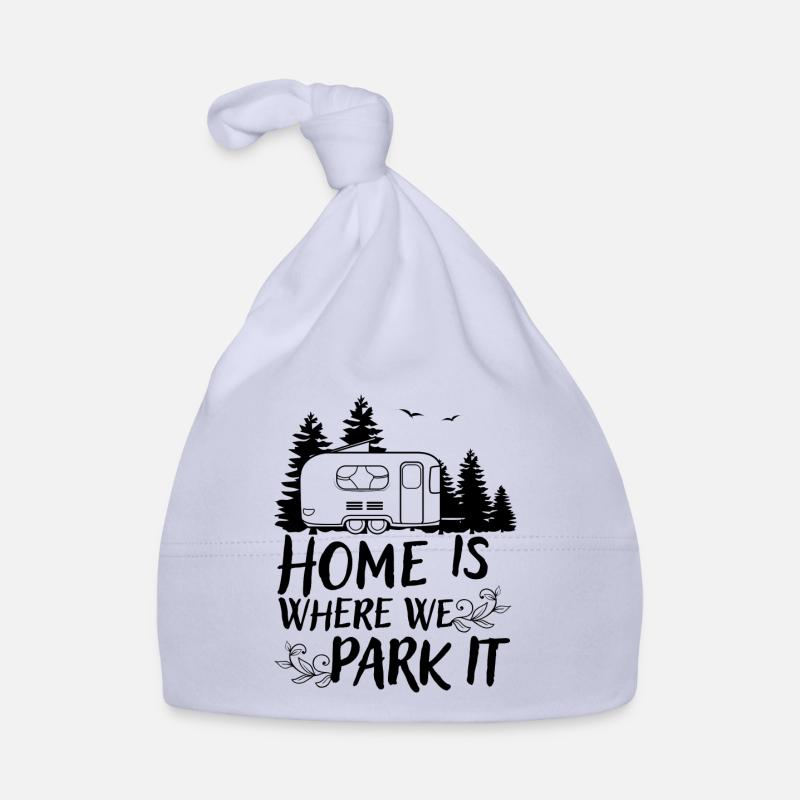 Camper camping camping gift caravan saying Organic Baby Cap