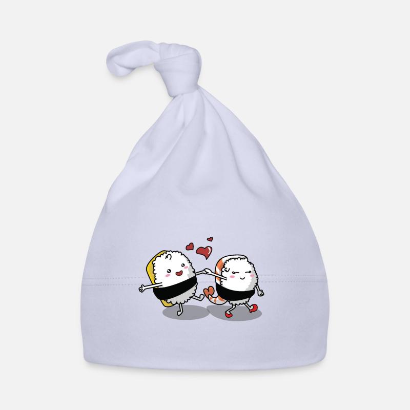 Amateurs de sushi - Bonnet bio Bébé - ciel