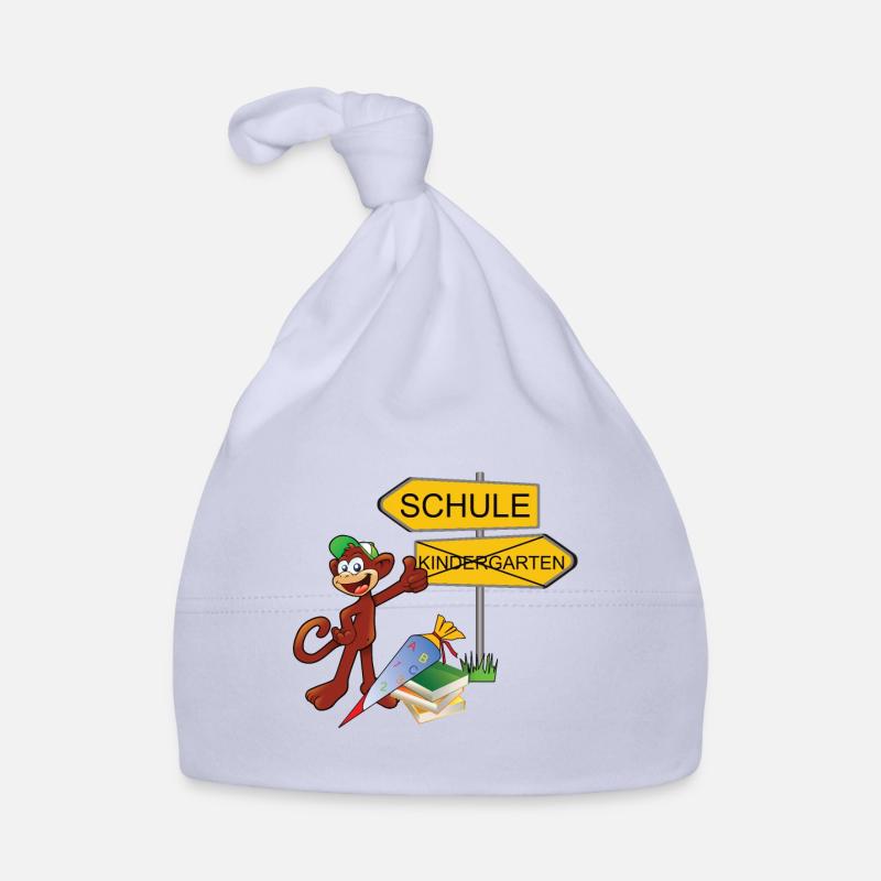 Einschulung Affe Baby Bio-Mütze