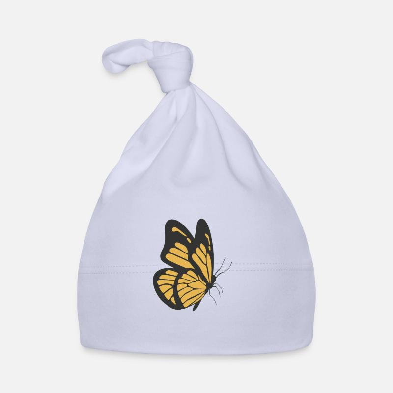 Papillon jaune papillon Bonnet bio Bébé