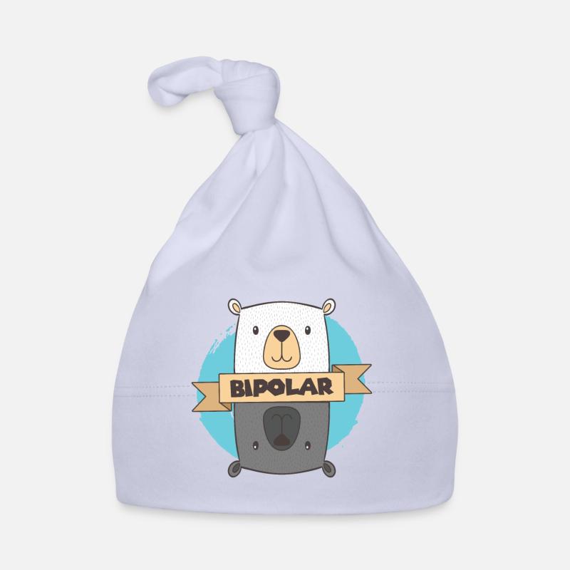Bipolar T-Shirt - Eisbär Bipolar Geschenkidee Baby Bio-Mütze