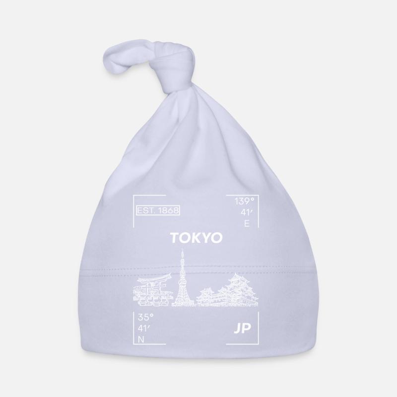 TOKYO - Bonnet bio Bébé - ciel