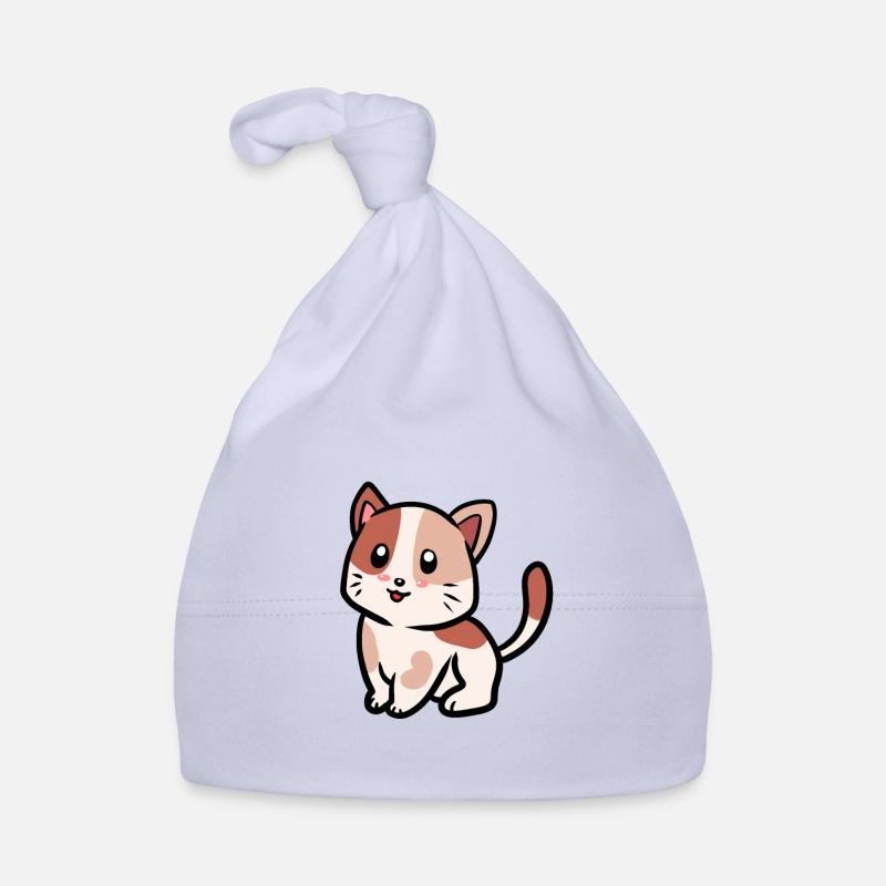 Chats Chats Kitten Bébé Animaux Animaux - Bonnet bio Bébé - ciel