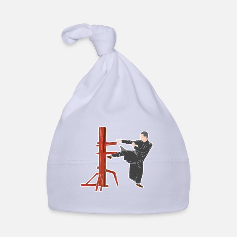 Wing Chun fighting pose Organic Baby Cap