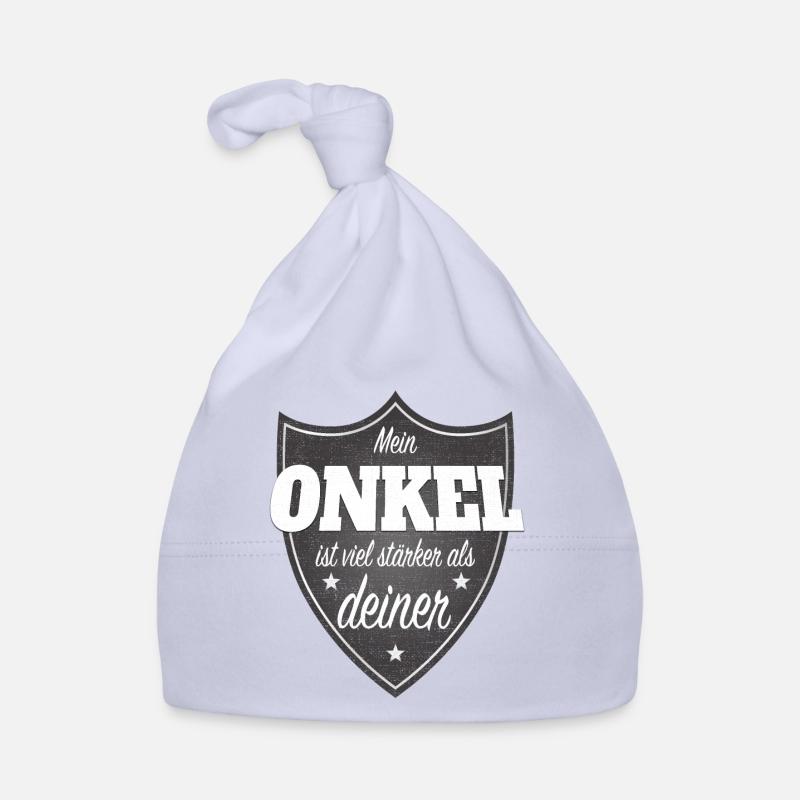 Mon oncle est beaucoup plus fort que ton parrain Bonnet bio Bébé