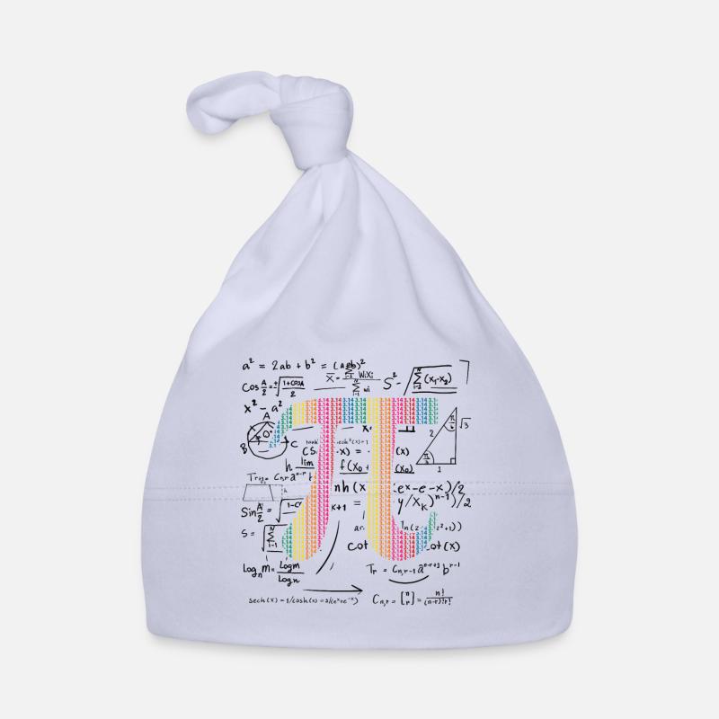 Pi Day Gift 3.14 Pi symbol with Math Equations Organic Baby Cap