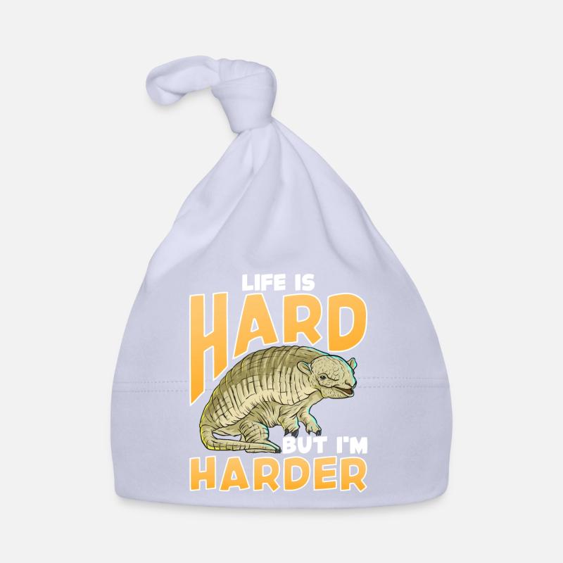 Das Leben ist hart, aber ich bin härter Armadillo Shell Pun Baby Bio-Mütze