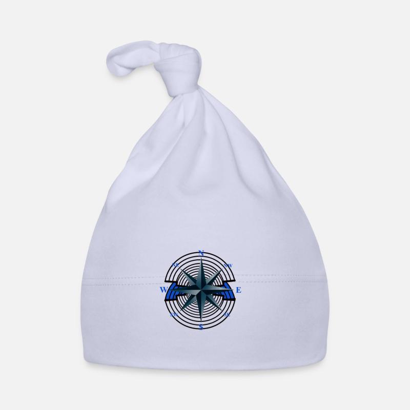 Windrose Compass Nautical Maritime Nautical Ahoi Organic Baby Cap