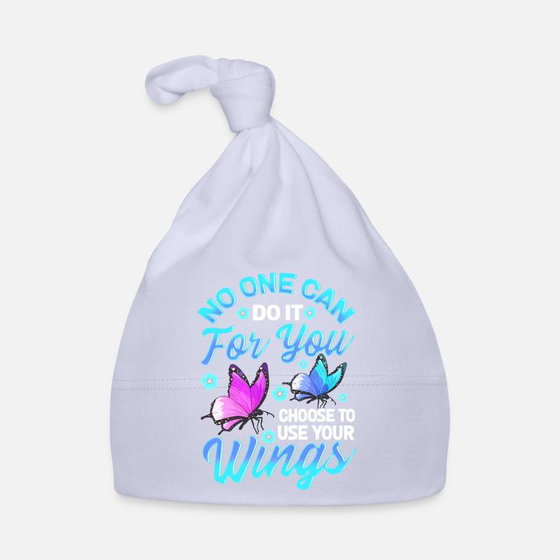 No One Can Do It For You Choose To Use Your Wings Organic Baby Cap
