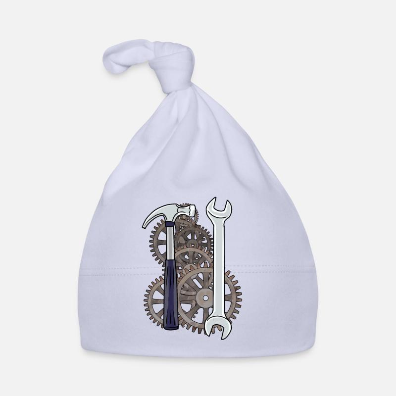Technology Machine Tool Caretaker Workshop - Organic Baby Cap - sky