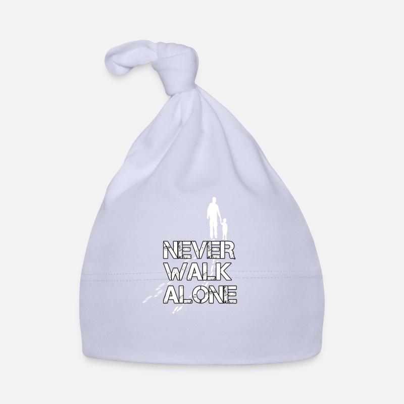 Never walk alone father and son partner look Organic Baby Cap