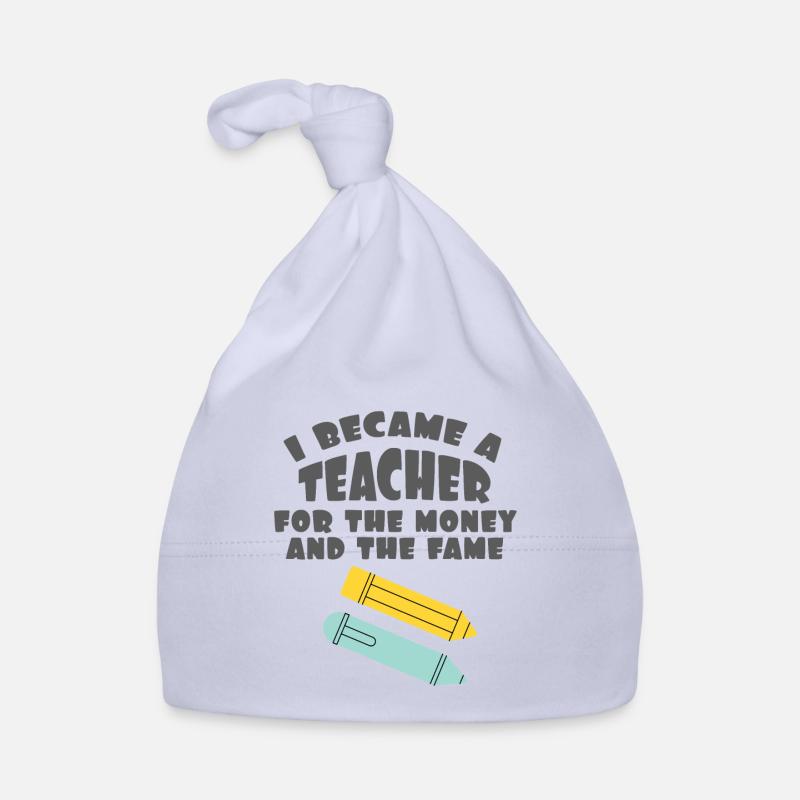 Cadeau de citation d’enseignant Je suis devenu enseignant pour le Bonnet bio Bébé