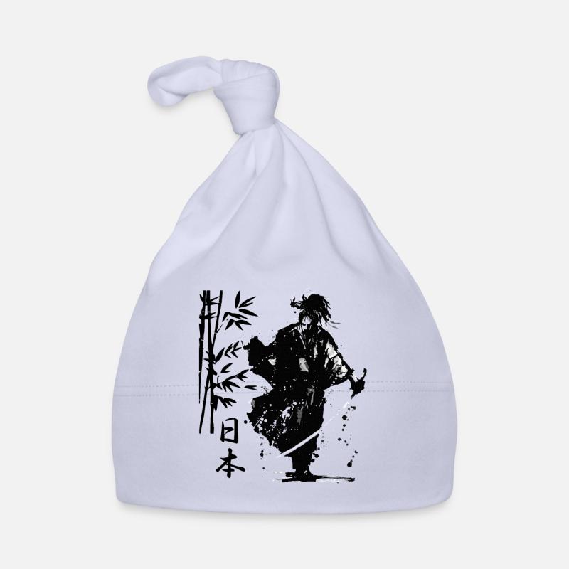 Walking Samurai Warrior bereit für den Kampf traditio Baby Bio-Mütze