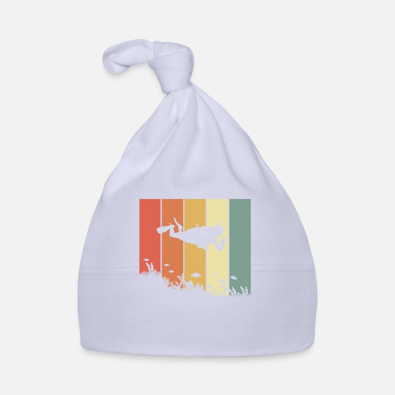 Diver Retro Diving Hobby Diver Professional Diver Bonnet bio Bébé
