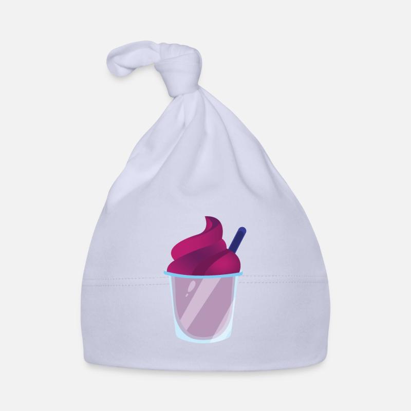 Slush Eis rotes Slush mit Strohhalm Baby Bio-Mütze