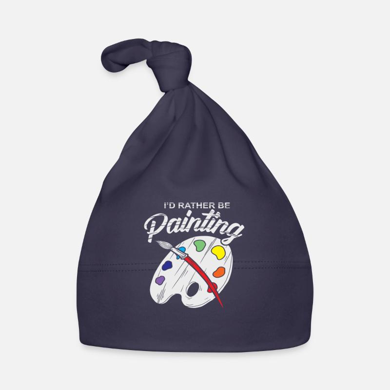 Painter Artist Brushes Mixed Pallet Gift Organic Baby Cap