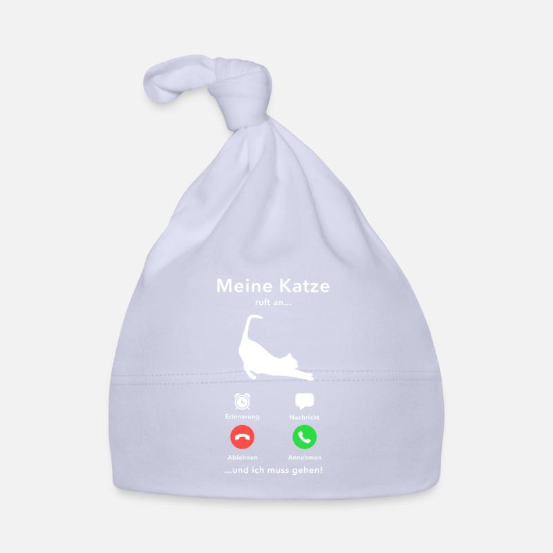 Katze Ruft An Lustiges Katzen Geschenk Baby Bio-Mütze