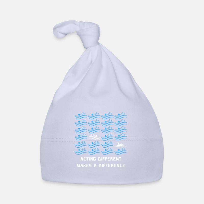 Anders handeln macht einen Unterschied, schwimmen, schwimmen Baby Bio-Mütze