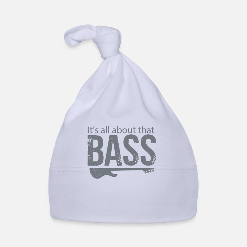 Bassiste basse - Bonnet bio Bébé - ciel