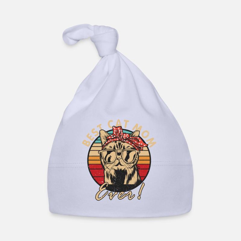 Best Cat Mom Ever Organic Baby Cap