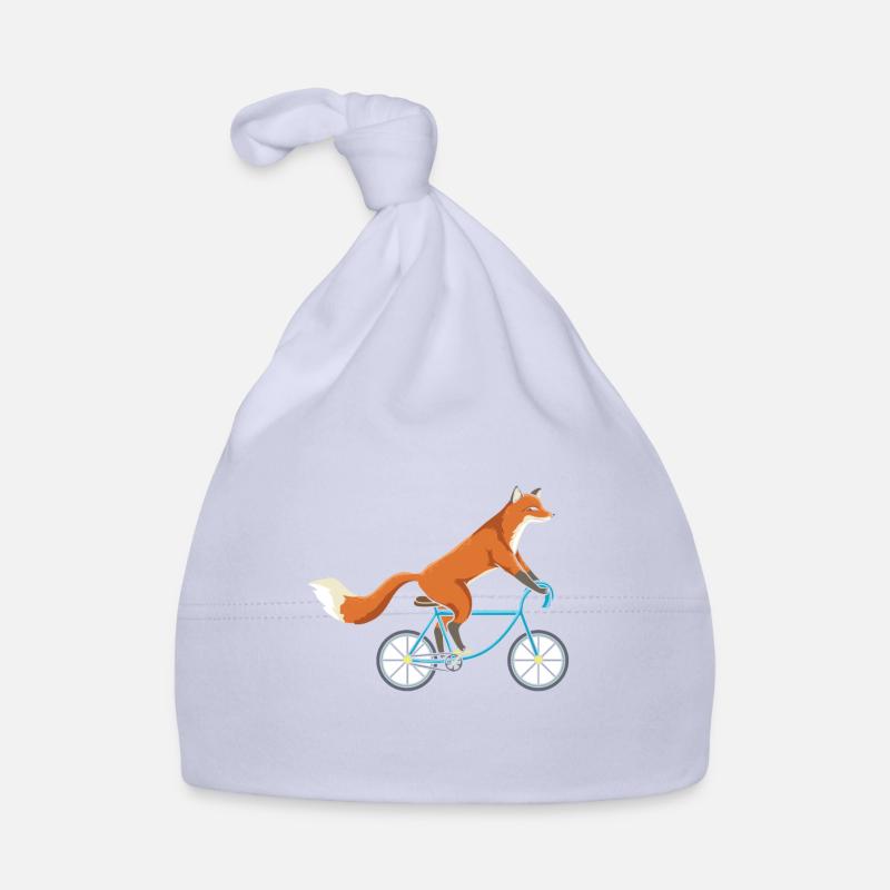 Fox On Bike Bicycle Cyclisme Fox Bonnet bio Bébé