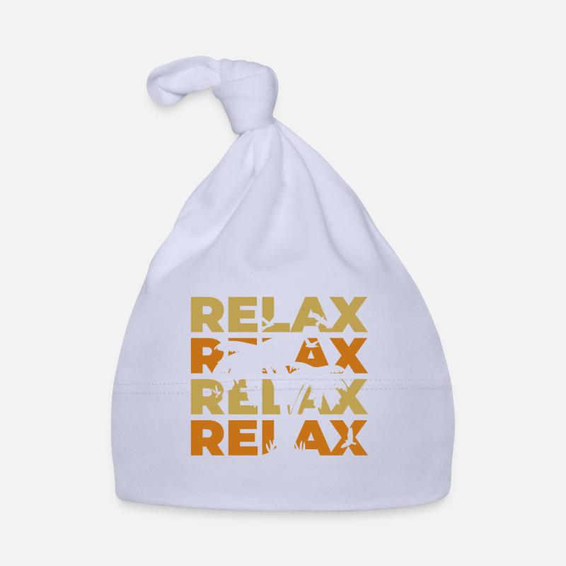 Détendez-vous - Bonnet bio Bébé - ciel