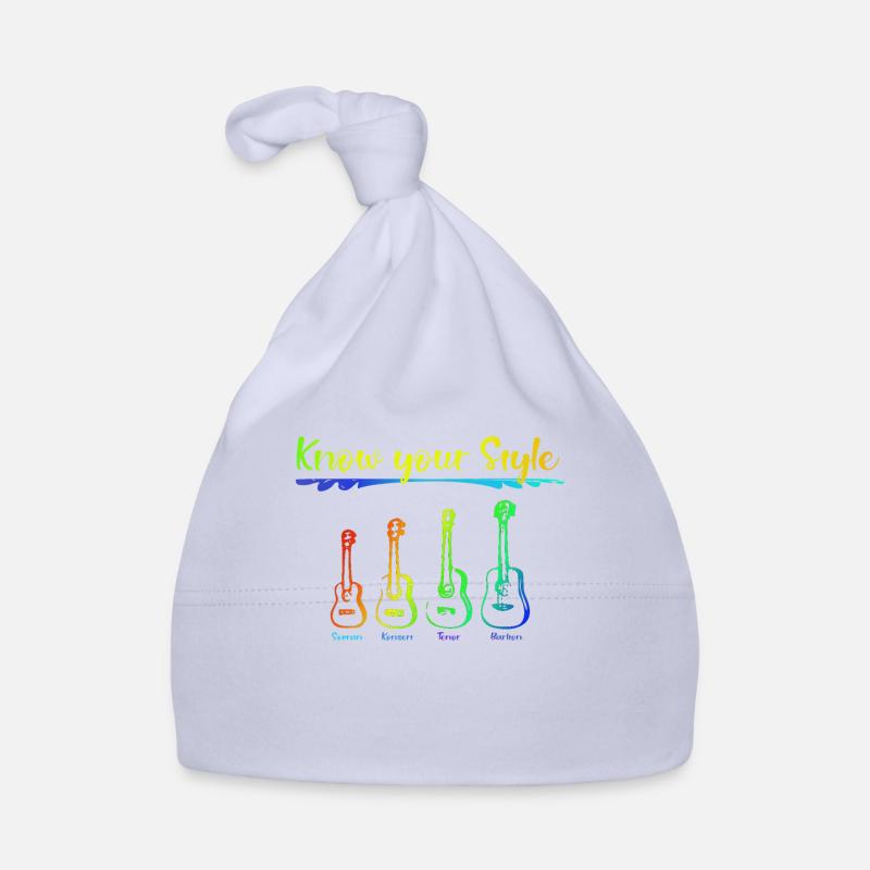 Ukulele sizes - Organic Baby Cap - sky