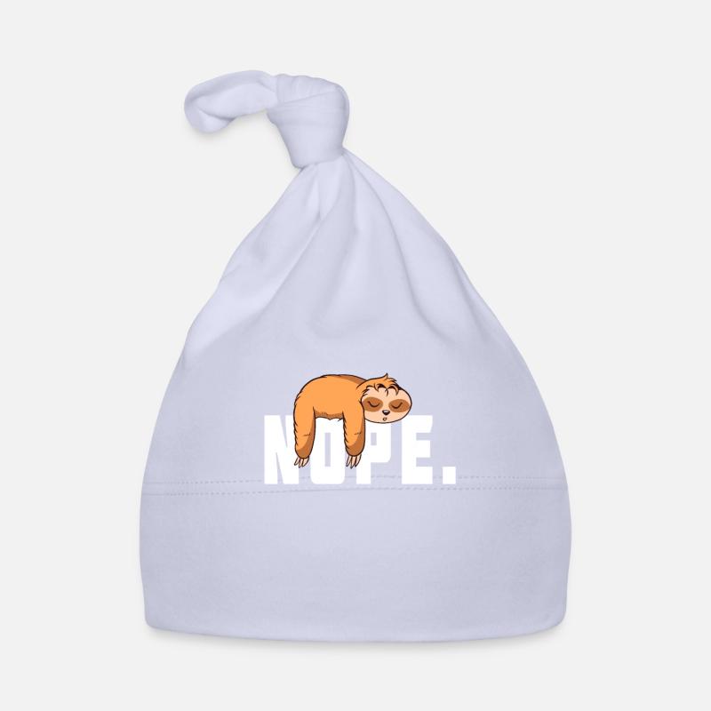 Nope Not Today Sweet Sleeping Sloth Sloth Organic Baby Cap