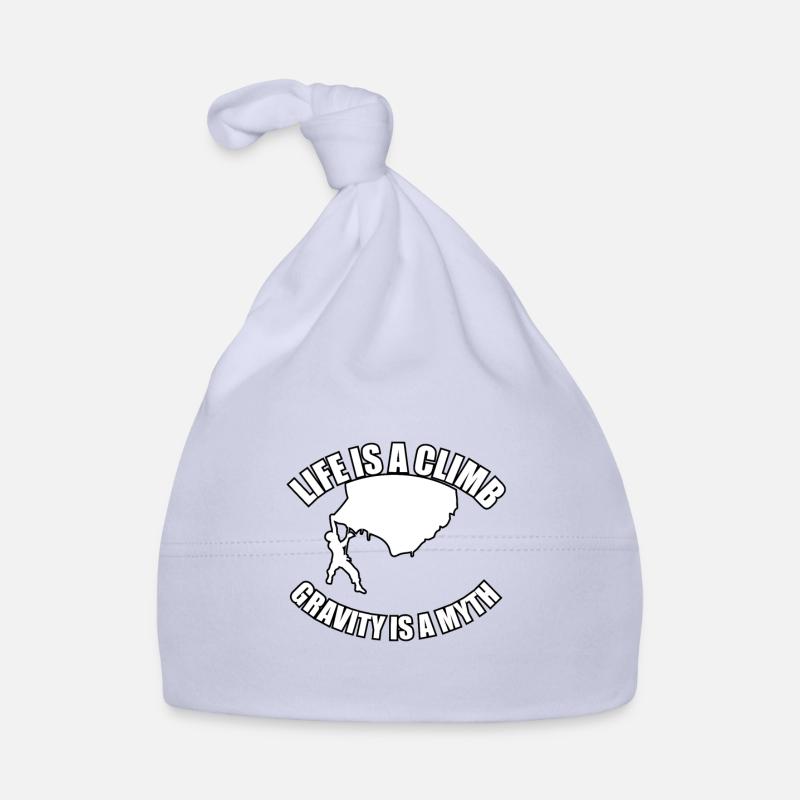Life is an ascent, gravity is... Organic Baby Cap