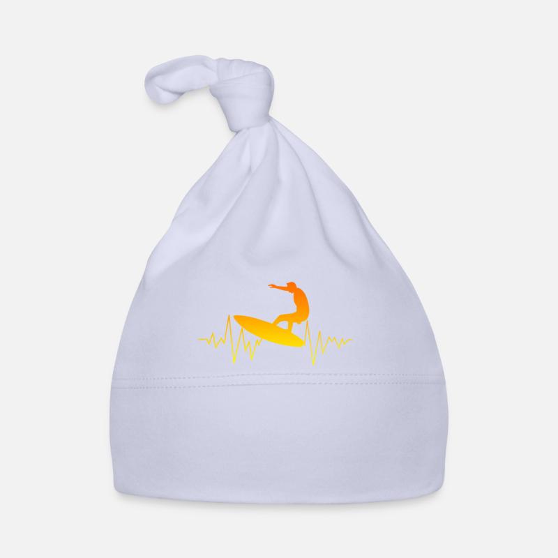 Surfeur surfeur - Bonnet bio Bébé - ciel