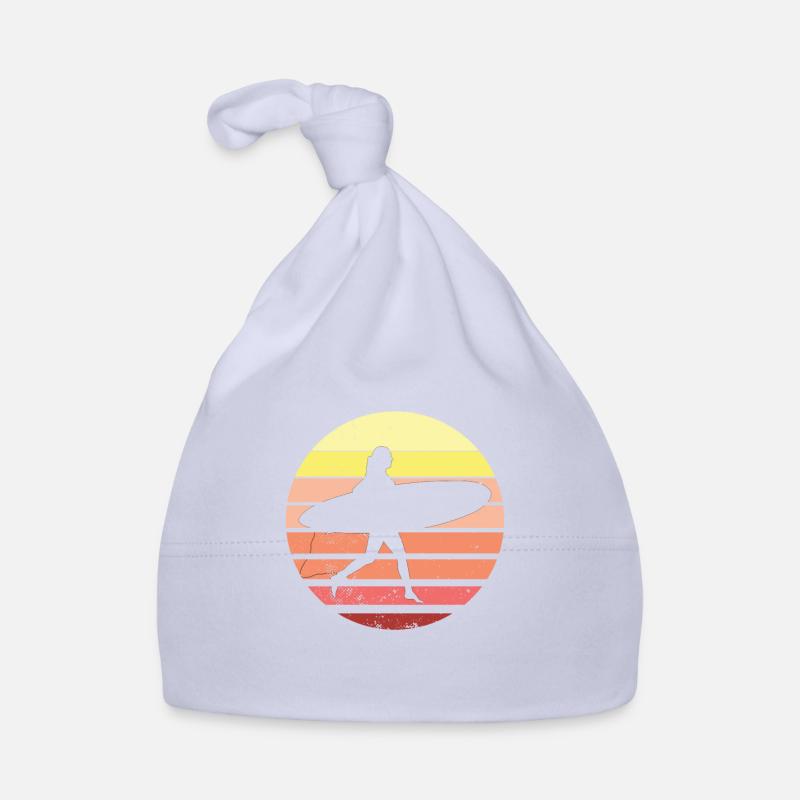 Surfeuse surfeuse vintage surfeur - Bonnet bio Bébé - ciel