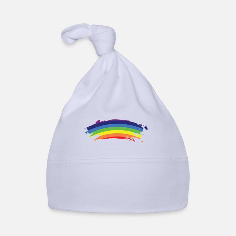 Scratched rainbow Organic Baby Cap