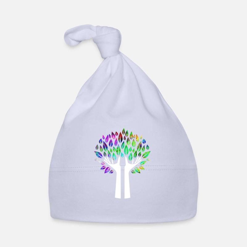 Hände Baum psychedelisch Baby Bio-Mütze