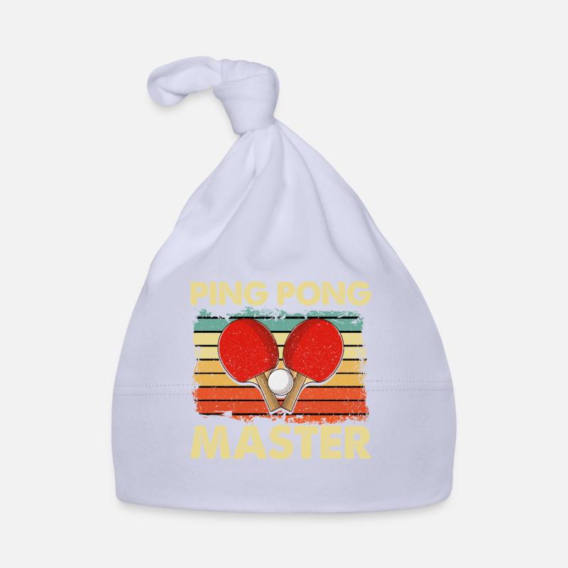 Ping Pong Master Tennis de table Joueurs de ping-pong - Bonnet bio Bébé - ciel