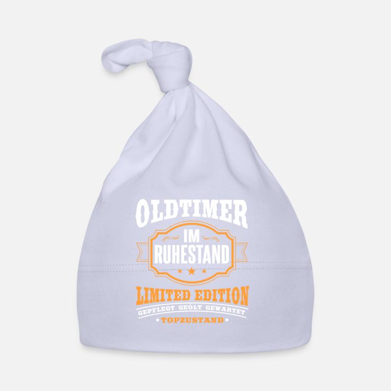 Oldtimer im Ruhestand Rentner Geschenk Baby Bio-Mütze