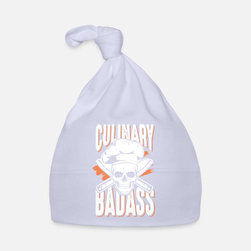 Culinary skull cooking chef Organic Baby Cap